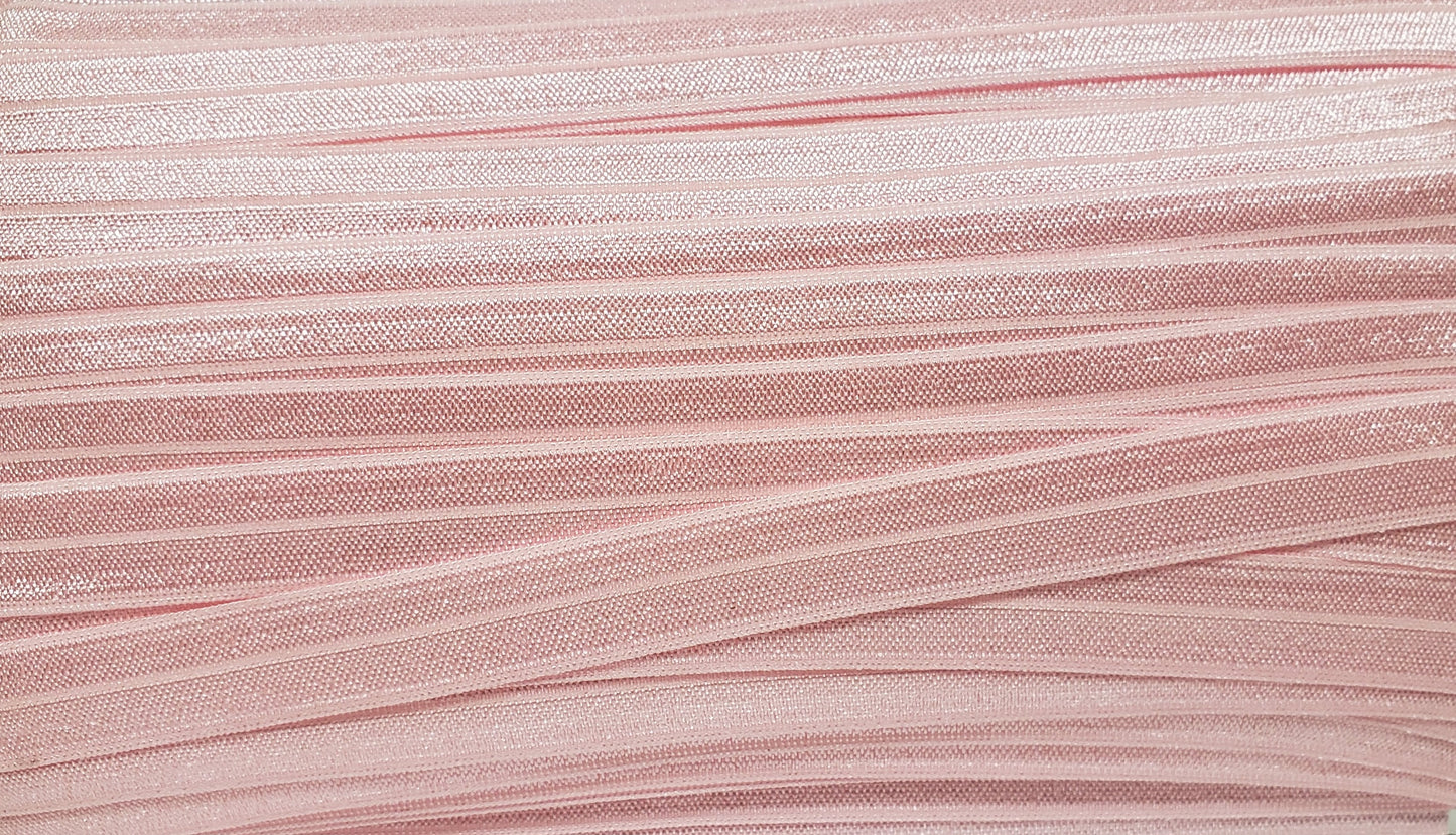 Fold Over Elastic - Light Pink - 5/8" Width