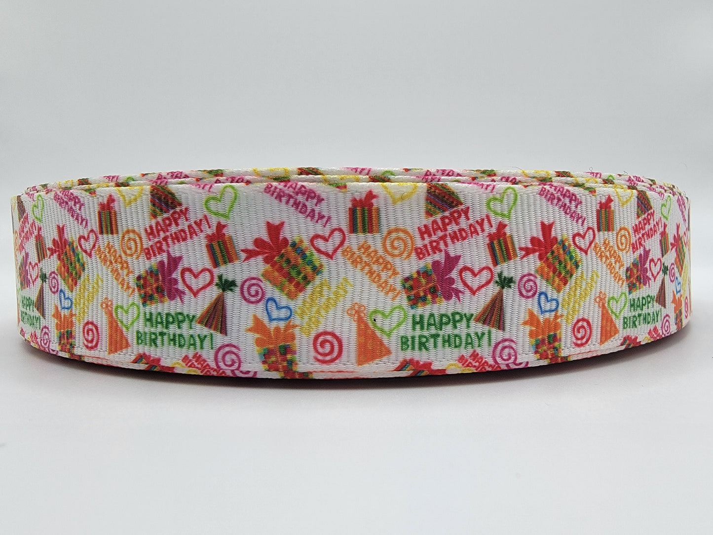 Happy Birthday - Celebration - Grosgrain Ribbon 7/8" Width - By the yard