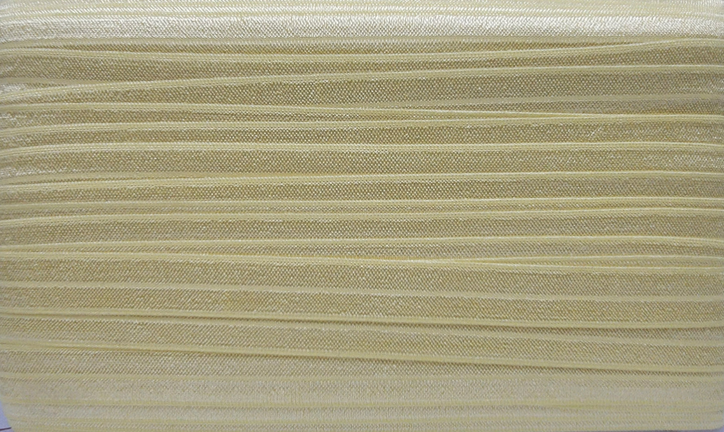 Fold Over Elastic - Yellow - 5/8" Width