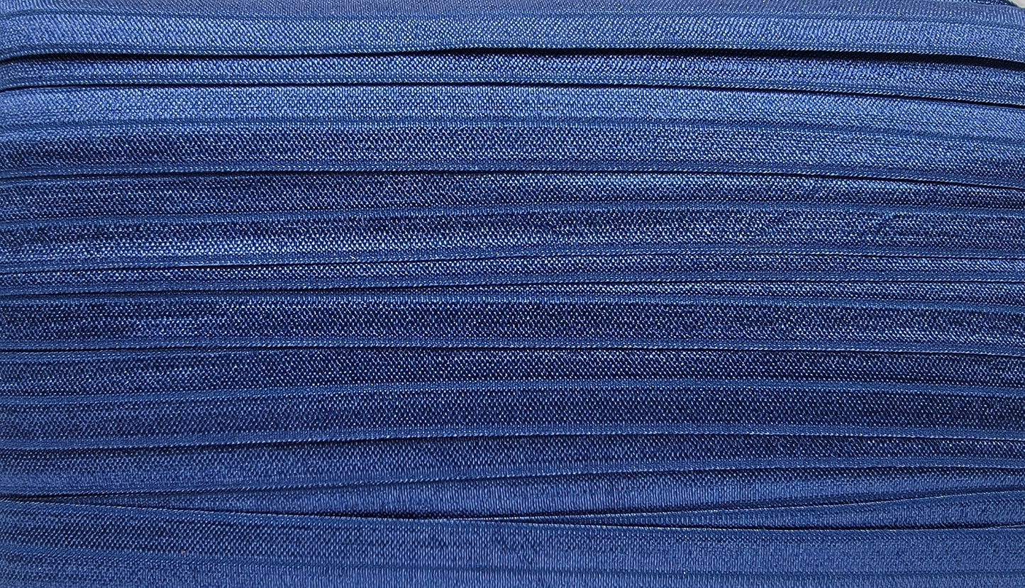 Fold Over Elastic - Navy - 5/8" Width